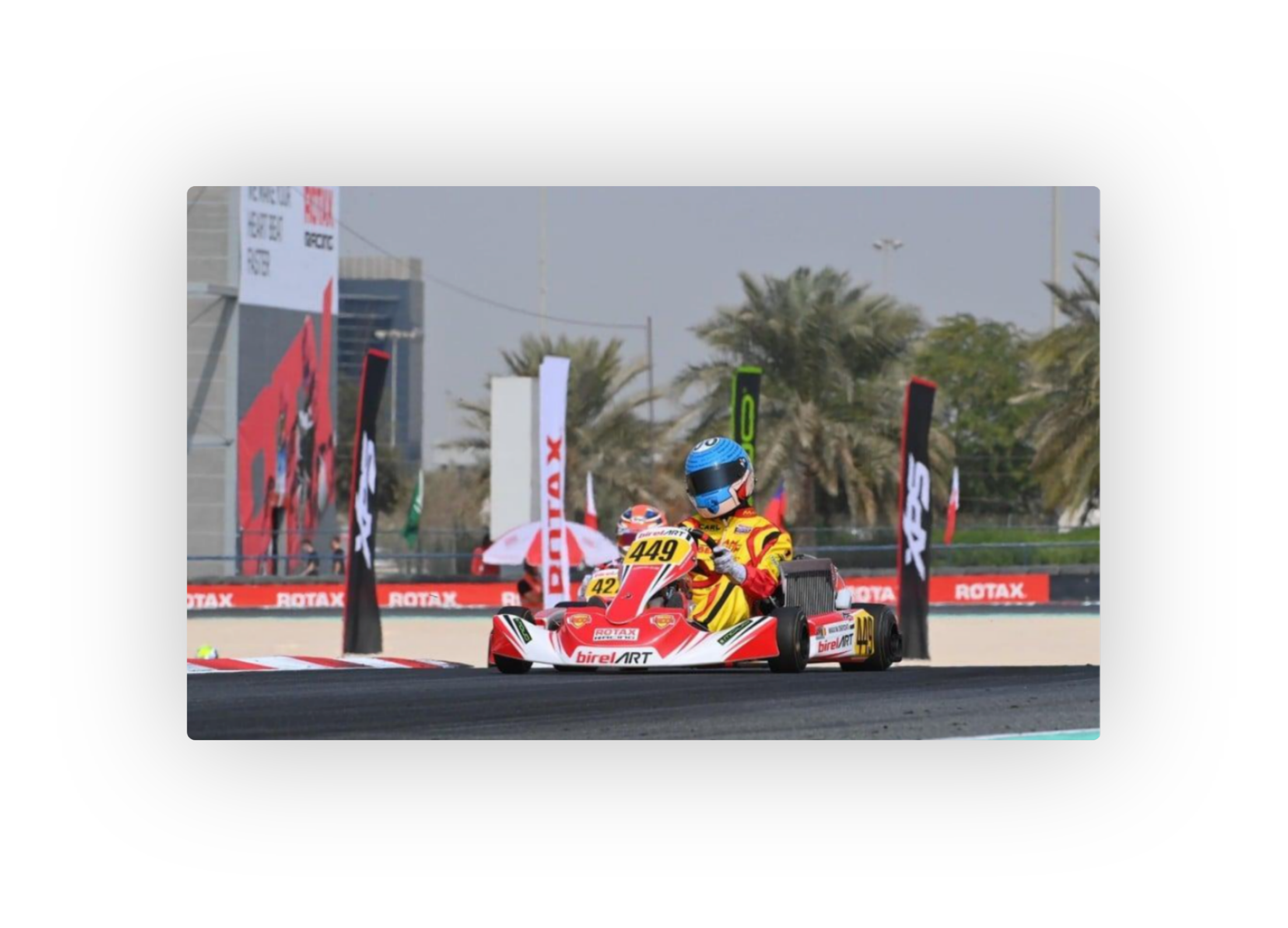 Maxim Dirickx at the karting Worldfinals in Bahrain